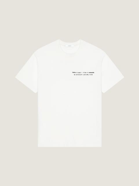 Givenchy T-SHIRT IN COTTON WITH ARCHIVES PRINT