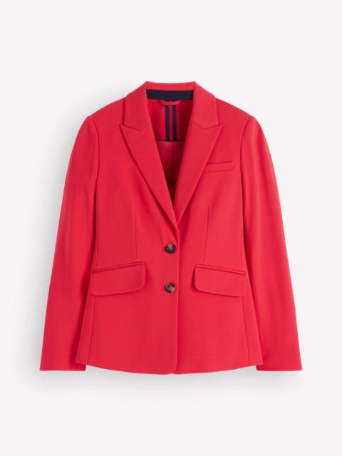 BODEN Stamford Ponte Blazer-Royal Red