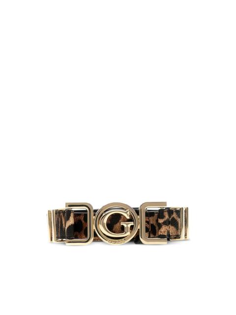 GUESS USA Cirene leopard-print belt