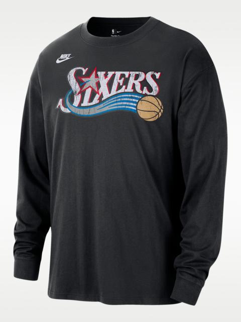 Nike Philadelphia 76ers Essentials Hardwood Classics Men's Nike NBA Long-Sleeve T-Shirt