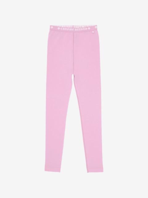 Chrome Hearts logo-waistband leggings