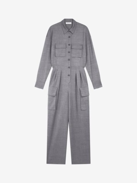 The Frankie Shop Linda Jumpsuit - Grey Melange