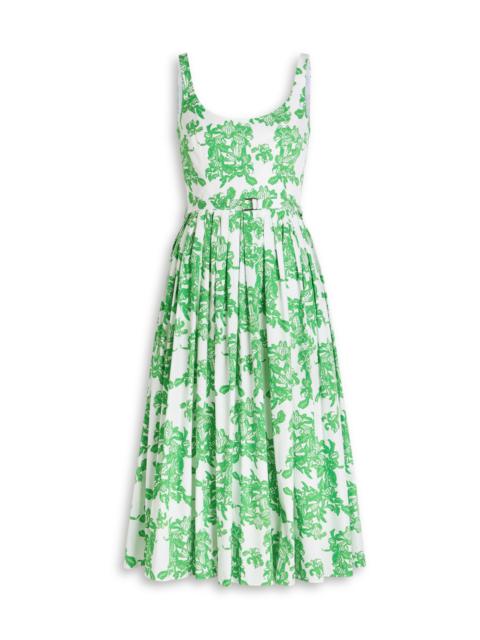 EMILIA WICKSTEAD Emilia Wickstead Eglantine Printed Cotton-poplin Midi Dress