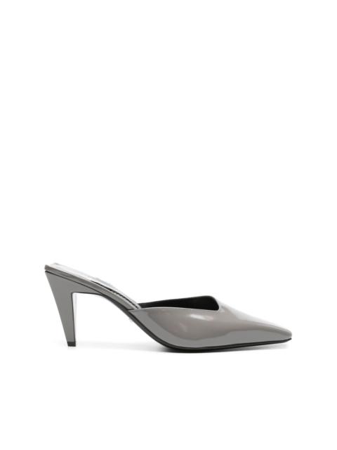 GUCCI Interlocking G-plaque patent mules