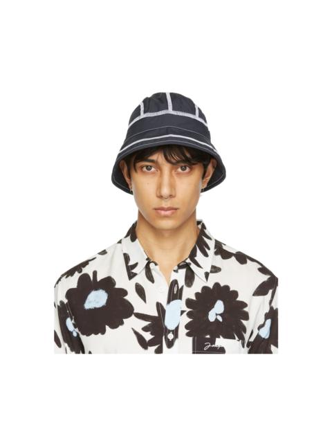JACQUEMUS Navy 'Le Bob Frescu' Bucket Hat