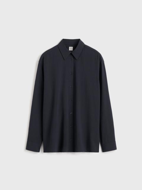 TOTEME Classic fluid shirt navy