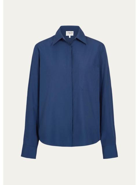 TWP Cowboy Shirt in Super Compact Poplin