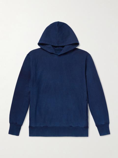 Blue Blue Japan Indigo-Dyed Organic Cotton-Jersey Hoodie