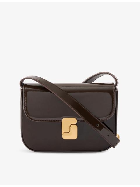 soeur Bell Very Mini Patent-Leather Cross Body Bag