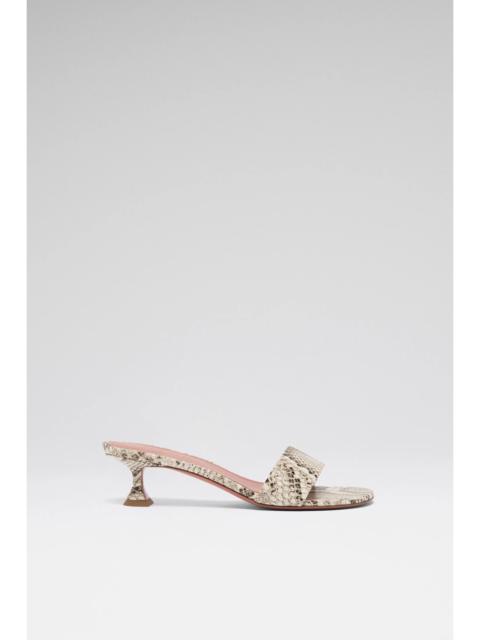 Amina Muaddi ANDREEA SLIPPER 45 NATURAL PRINTED SNAKE