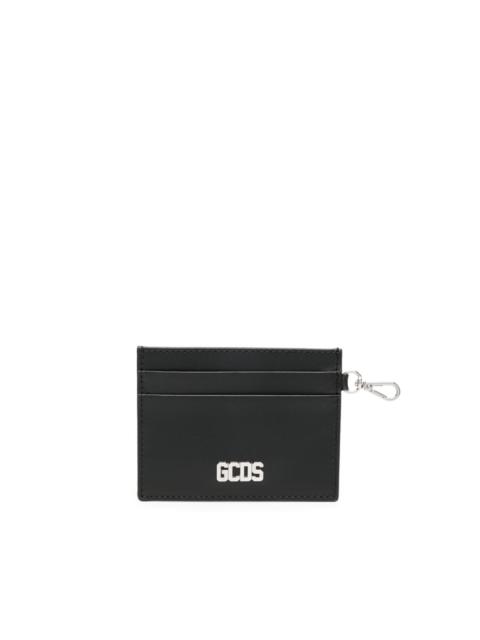 GCDS Comma logo-plaque leather cardholder