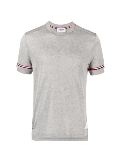 Thom Browne grosgrain-loop short-sleeve T-shirt