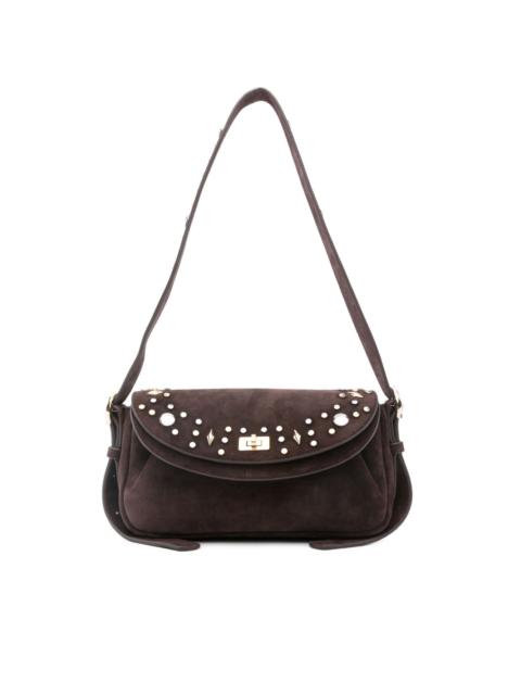 Sandro embellishment flap shoulder bag