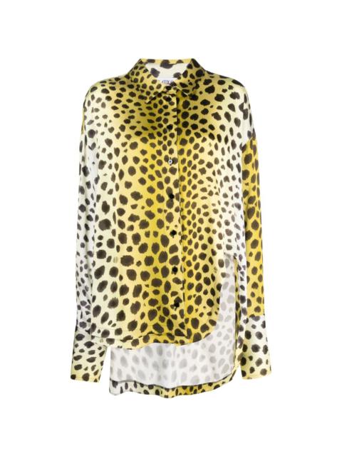 THE ATTICO Kota leopard-print shirt