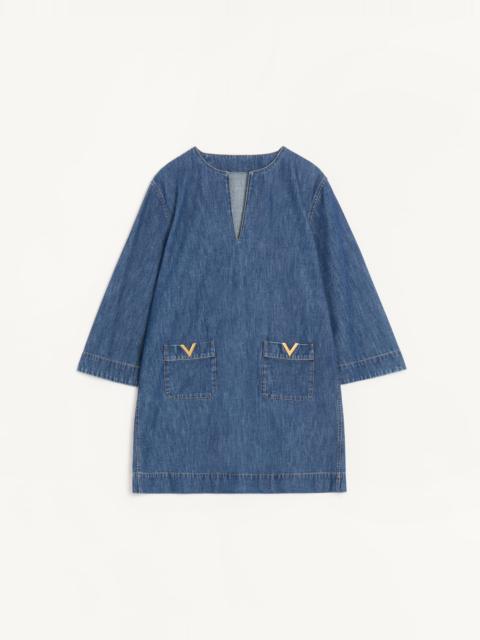Valentino DENIM CHAMBRAY DRESS