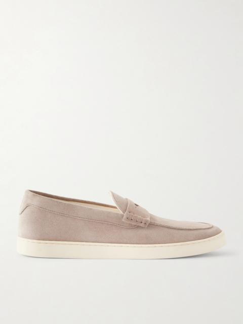 Brunello Cucinelli Suede Penny Loafers