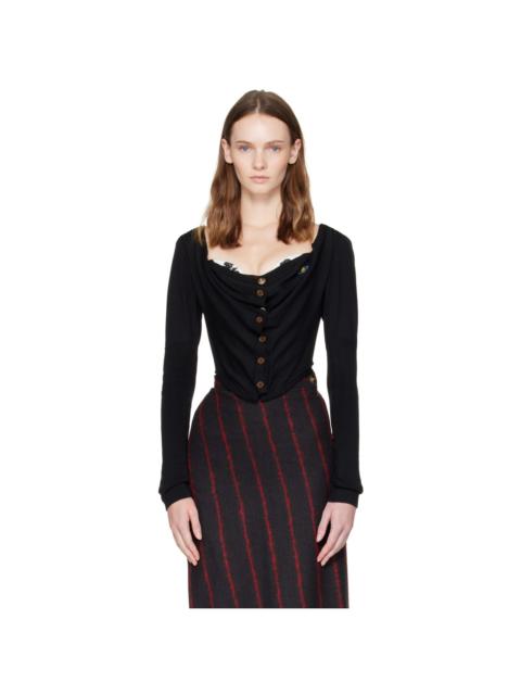 Vivienne Westwood Black Bea Corset Cardigan