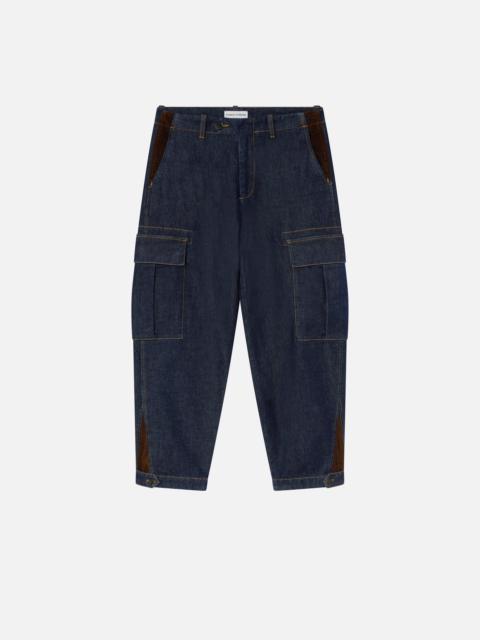PINKO DARK BLUE CARGO JEANS WITH MAXI POCKETS