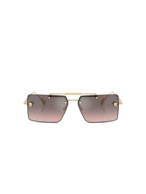 VERSACE Medusa square-frame sunglasses
