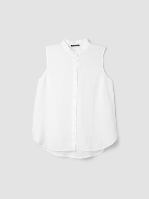 EILEEN FISHER Organic Handkerchief Linen Sleeveless Shirt