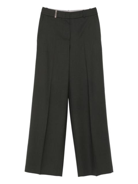 PESERICO high-waisted wide-leg trousers