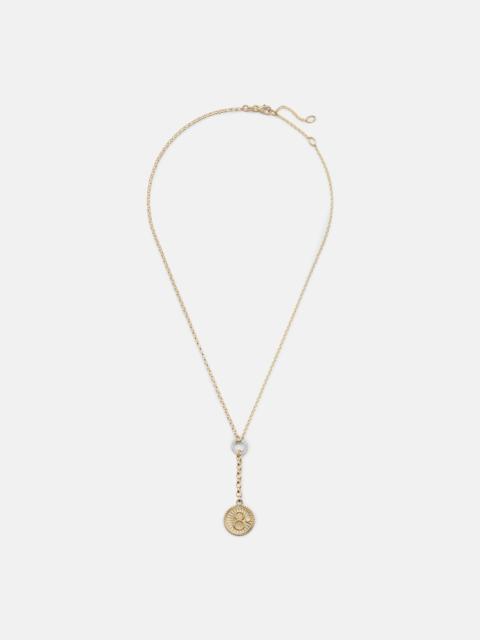FOUNDRAE Karma 18kt gold pendant necklace with diamonds