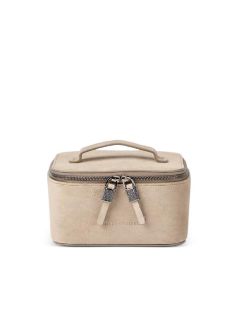 Brunello Cucinelli shiny suede jewelry box