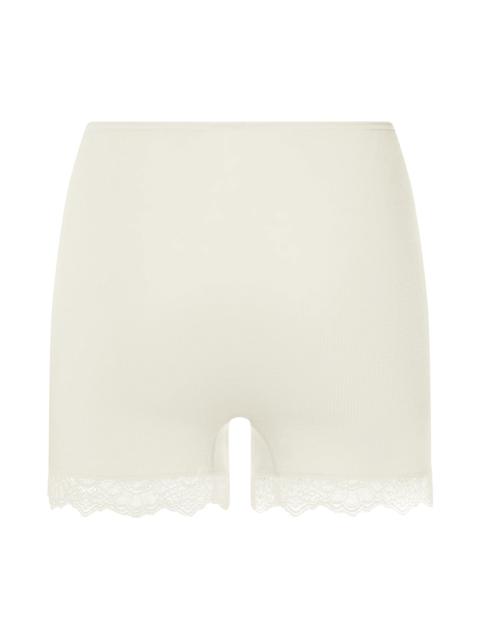 HANRO Woolen Lace Lace Trim Wool and Silk Boyleg
