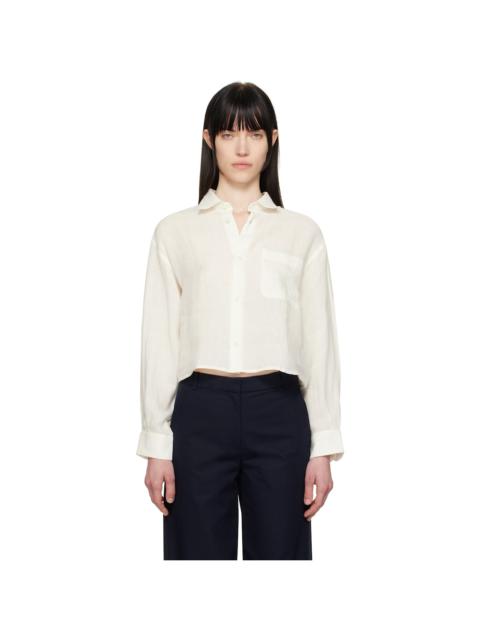 A. P.C. Off-White Sophie Logo Shirt