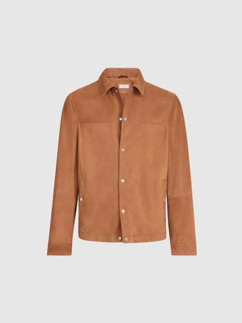 Brunello Cucinelli Suede outerwear jacket