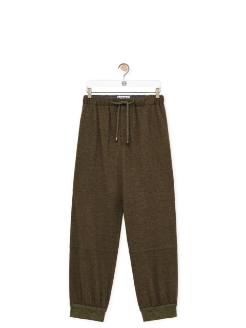 Trousers in wool and cashmere