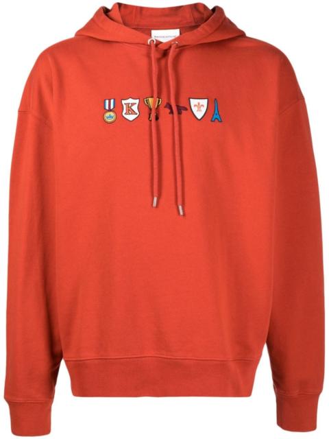 Maison Kitsuné Prizes motif-embroidered cotton hoodie