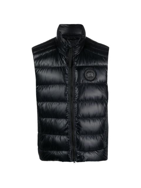 logo-appliquÃ© quilted down gilet