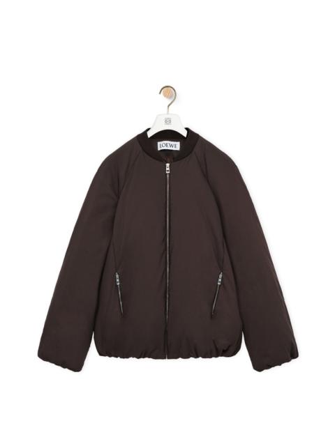 Padded bomber jacket in technical cotton