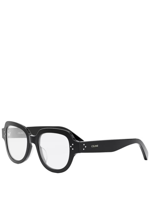 CELINE Bold 3 Dots Hd Geometric Eyeglasses, 50mm