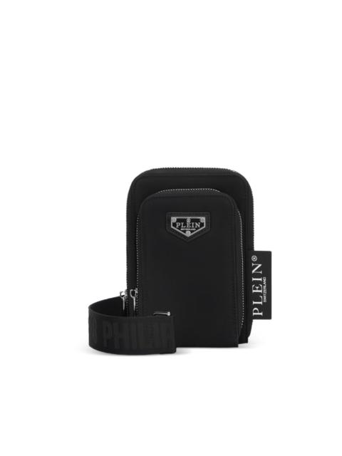 PHILIPP PLEIN zipped smartphone messenger bag