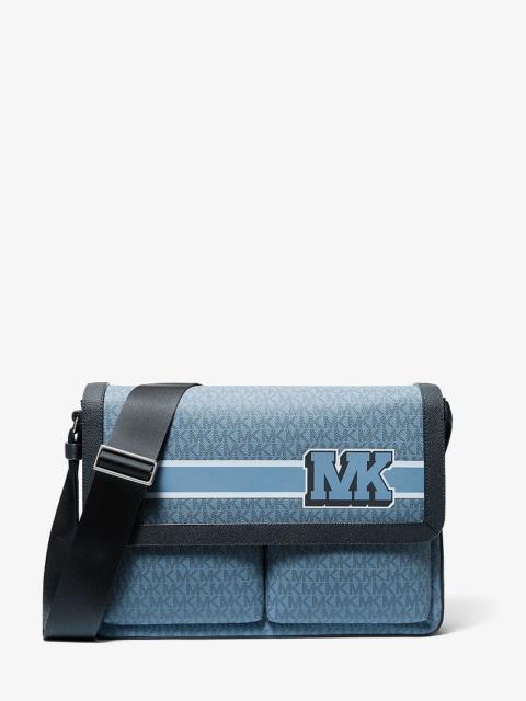 MICHAEL KORS Pacey Embellished Signature Logo Messenger Bag