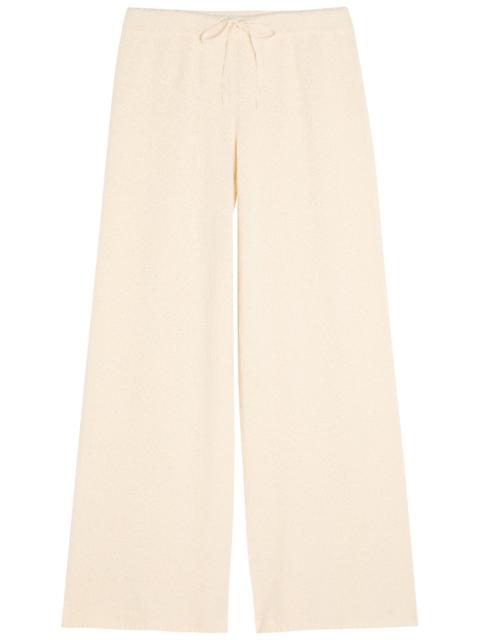 SUZIE KONDI Suzie Kondi Calla Wide-leg Cotton-knit Trousers