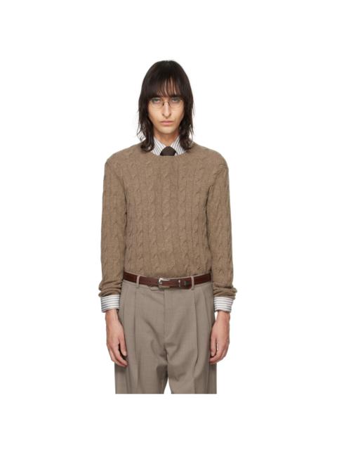 Ralph Lauren Taupe 'The Iconic' Sweater