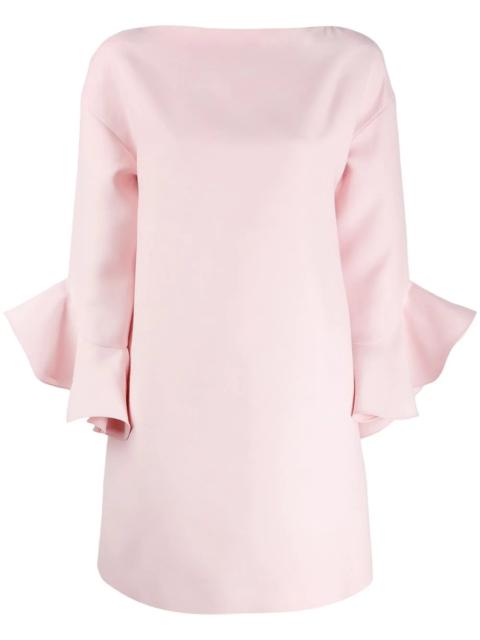 Valentino ruffled sleeve mini dress