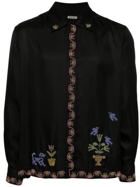 BODE Garden Sampler silk shirt