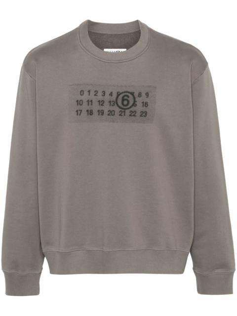 MM6 Maison Margiela Rasterized Zip-print sweatshirt