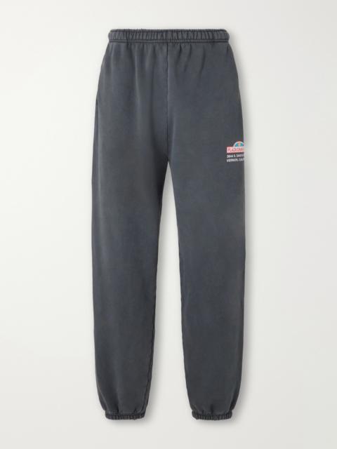 WILLY CHAVARRIA Straight-Leg Printed Cotton-Jersey Sweatpants