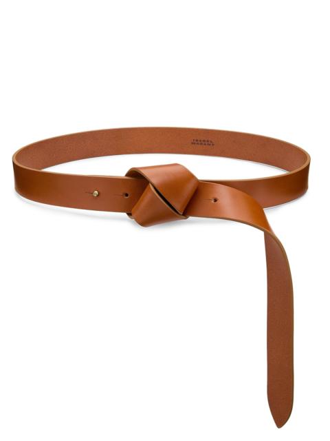 Isabel Marant Women's Lassio Leather Belt - Natural