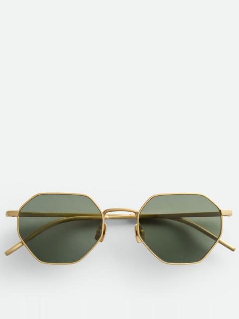 Bottega Veneta Intrecciato Geometrical Sunglasses