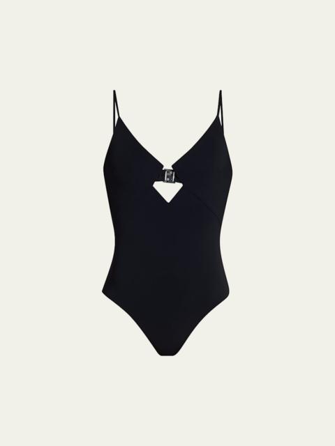 Zimmermann Diamond Wire One-Piece Swimsuit
