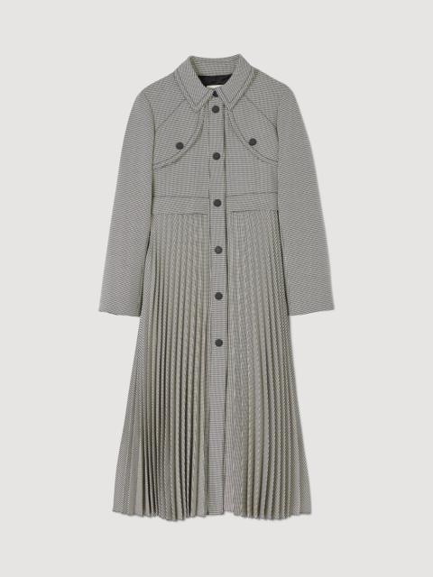 Sandro HOUNDSTOOTH TRENCH COAT