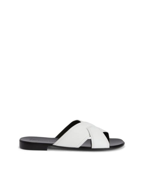 Giuseppe Zanotti Flavio crossover-strap slides