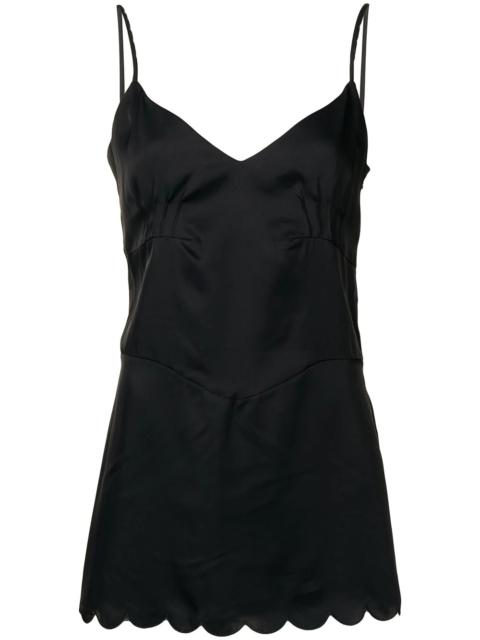 Jil Sander satin V-neck spaghetti-strap top