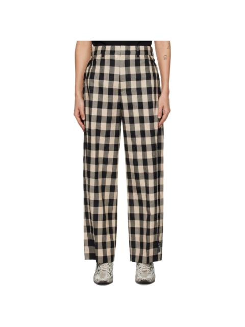 ADER error Beige & Black Aoker Trousers